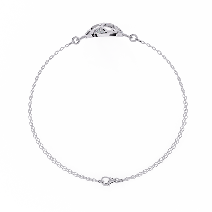 Vintage Circle Shape Round Cut Diamond Elegant Dainty Minimalist Statement Daily Wear Cuff Bracelet For Her