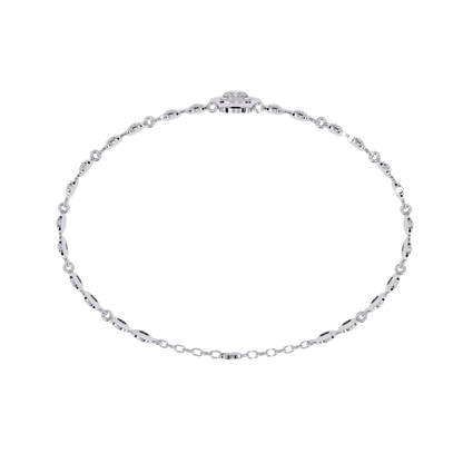 Round Cut Top Grade Lab Grown Diamond Bezel Set Unique Minimalist Bridesmaid Tennis Bracelet Gift For Her