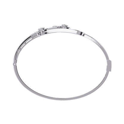 Vintage Pear And Round Cut High Quality Diamond Antique Statement Halo Style  Perfect Bangle For Her