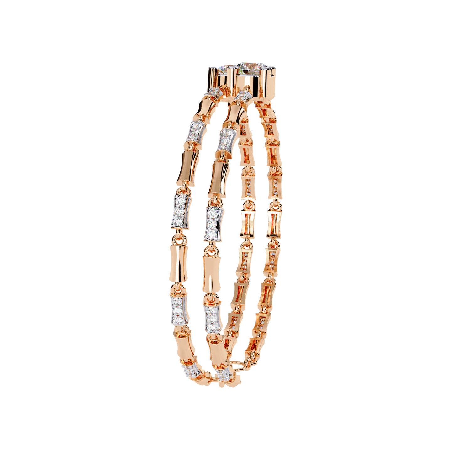Vintage 2.21Ct Round Cut Diamond Prong Set Elegant Cluster Dainty Wedding Bracelet For Women's