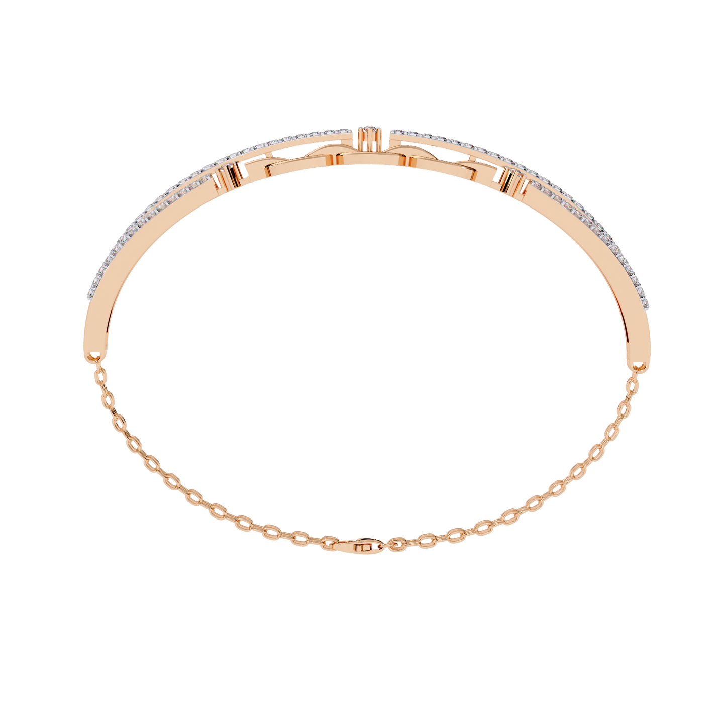 Round Cut Top Grade Lab Grown Diamond Unique Vintage Miniamlsit Dainty Perfect Party Wear Cuff Bracelet