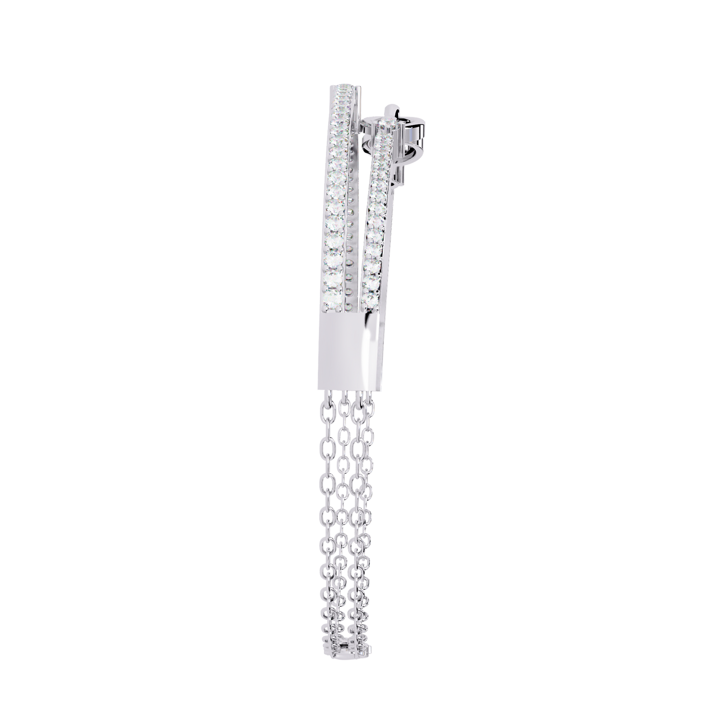 Round Cut Top Grade Lab Grown Diamond Unique Vintage Miniamlsit Dainty Perfect Party Wear Cuff Bracelet