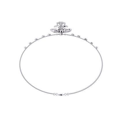 Round Cut Diamond Flower Shape Delicate Vintage Perfect Stunning Every Day Cuff Bracelet Gift For Het