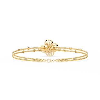 Round Cut Diamond Flower Shape Delicate Vintage Perfect Stunning Every Day Cuff Bracelet Gift For Het