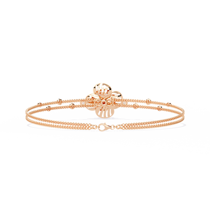 Round Cut Diamond Flower Shape Delicate Vintage Perfect Stunning Every Day Cuff Bracelet Gift For Het