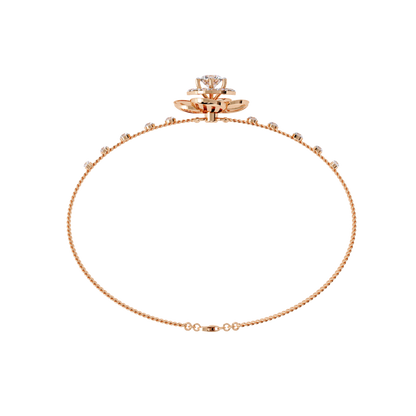 Round Cut Diamond Flower Shape Delicate Vintage Perfect Stunning Every Day Cuff Bracelet Gift For Het