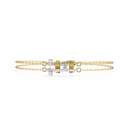 Round Cut Diamond Antique Cluster Dainty Minimalist Statement Cuff Bracelet Gift For Women's