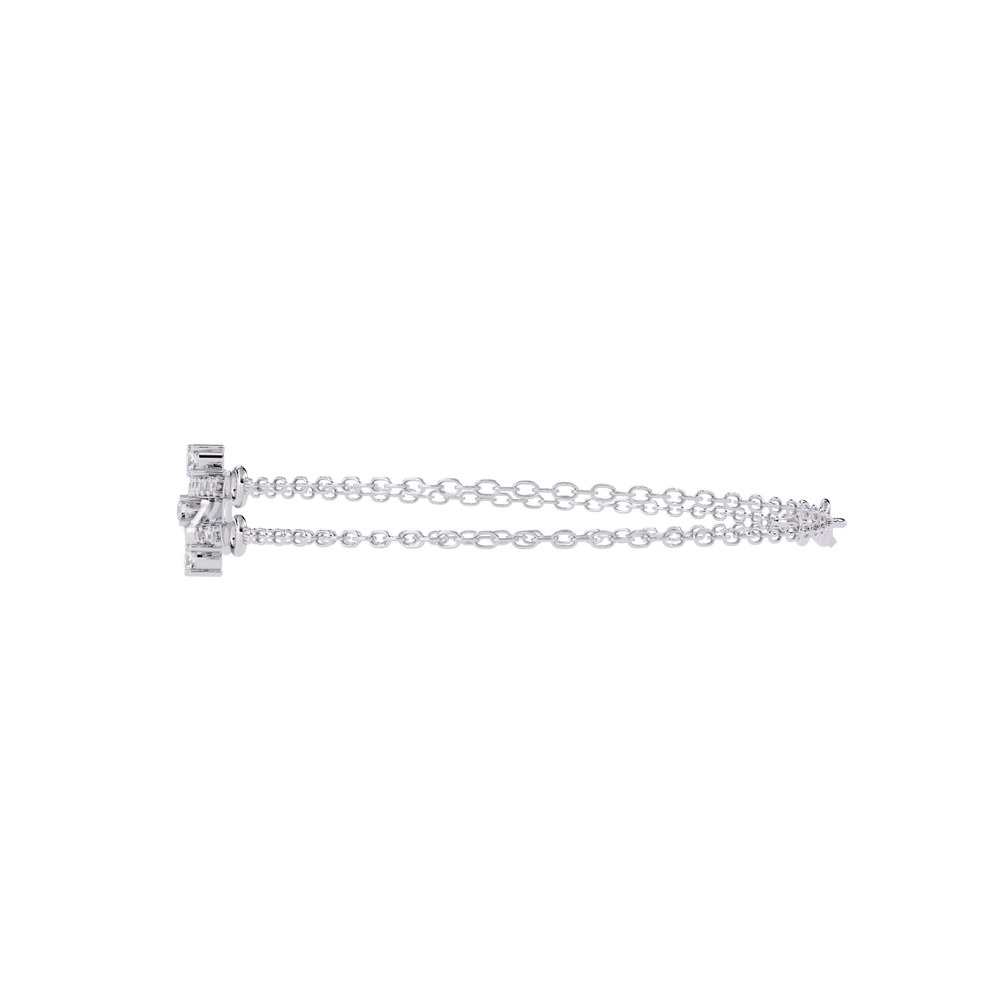 Round Cut Diamond Antique Cluster Dainty Minimalist Statement Cuff Bracelet Gift For Women's