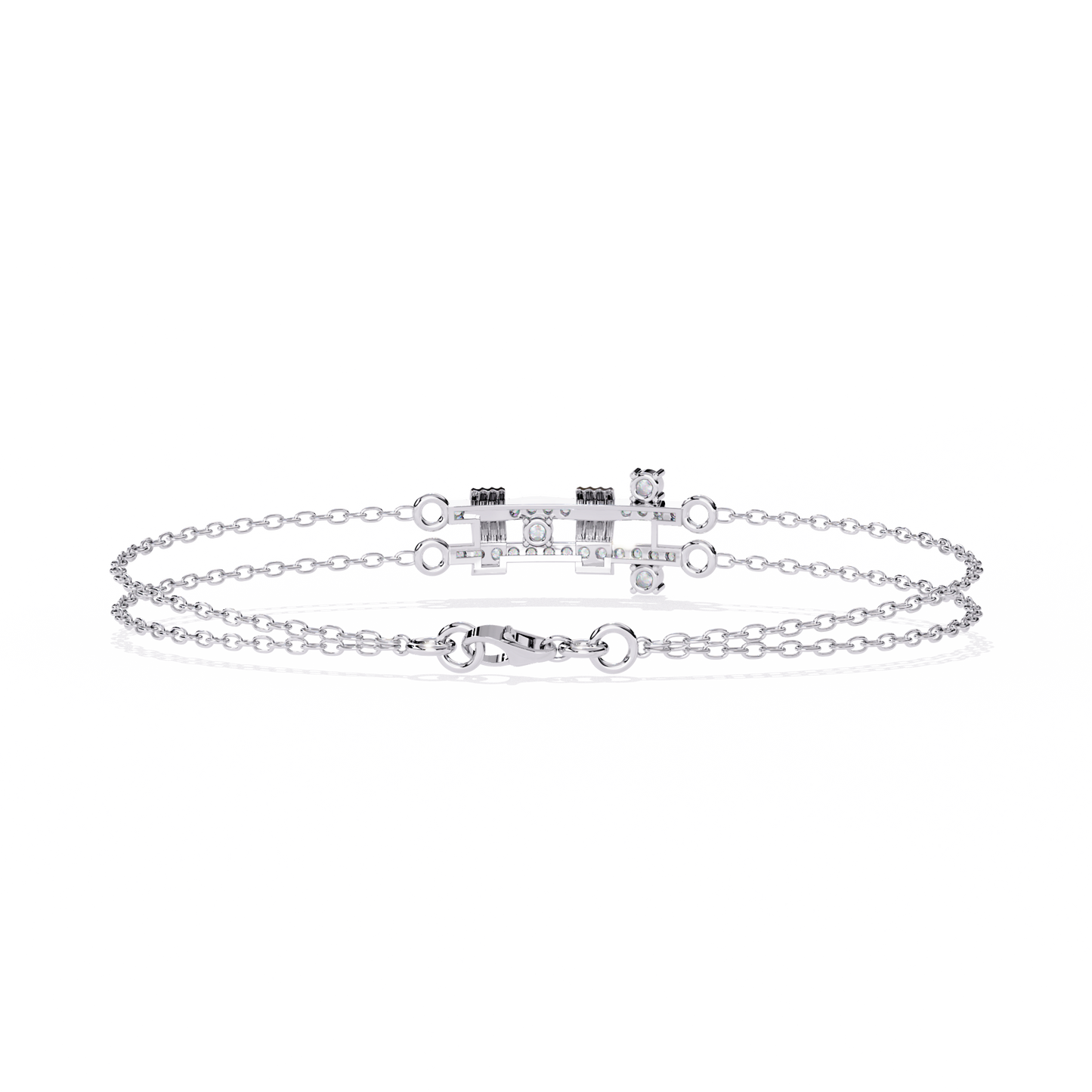 Round Cut Diamond Antique Cluster Dainty Minimalist Statement Cuff Bracelet Gift For Women's