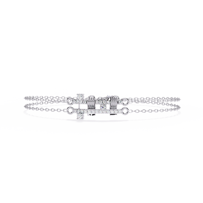 Round Cut Diamond Antique Cluster Dainty Minimalist Statement Cuff Bracelet Gift For Women's