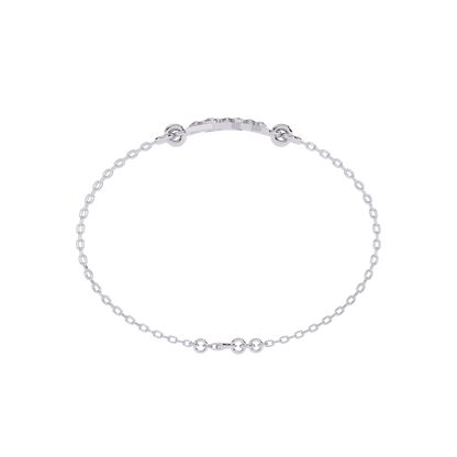 Round Cut Diamond Dainty Hand Crafted Cluster Vintage Timeless Bracelet Gift for Her Women's