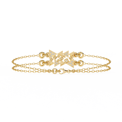 Round Cut Diamond Dainty Hand Crafted Cluster Vintage Timeless Bracelet Gift for Her Women's