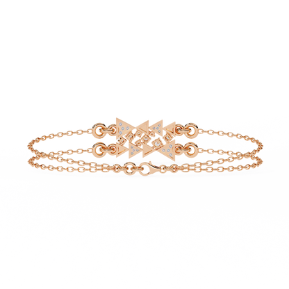 Round Cut Diamond Dainty Hand Crafted Cluster Vintage Timeless Bracelet Gift for Her Women's