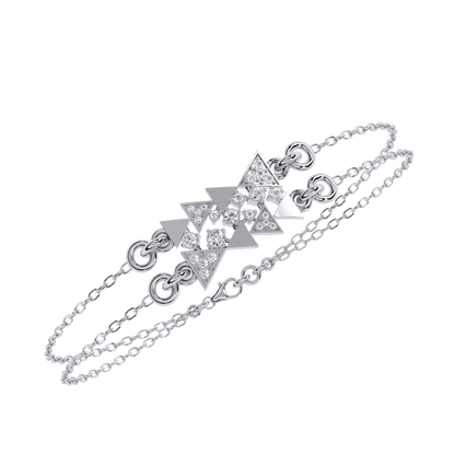 Round Cut Diamond Dainty Hand Crafted Cluster Vintage Timeless Bracelet Gift for Her Women's