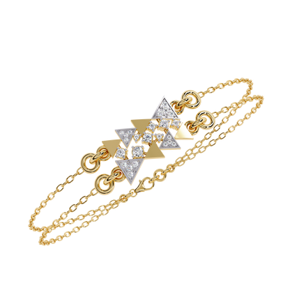 Round Cut Diamond Dainty Hand Crafted Cluster Vintage Timeless Bracelet Gift for Her Women's