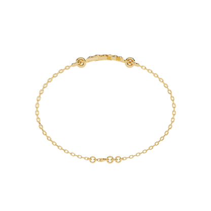 Round Cut Diamond Dainty Hand Crafted Cluster Vintage Timeless Bracelet Gift for Her Women's