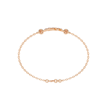 Round Cut Diamond Dainty Hand Crafted Cluster Vintage Timeless Bracelet Gift for Her Women's