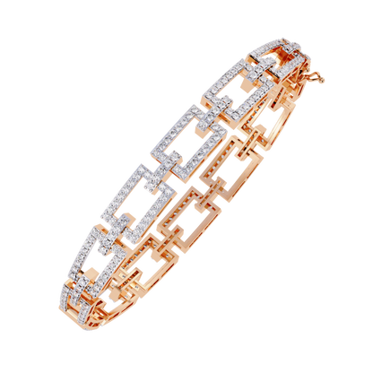 2.31Ct Round Cut Top Grade Diamond Delicate Vintage Elegant Stunning Timeless Bridesmaid Line Bracelet For Gift