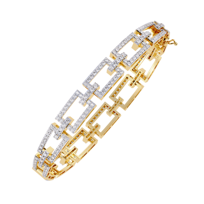 2.31Ct Round Cut Top Grade Diamond Delicate Vintage Elegant Stunning Timeless Bridesmaid Line Bracelet For Gift