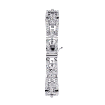 2.31Ct Round Cut Top Grade Diamond Delicate Vintage Elegant Stunning Timeless Bridesmaid Line Bracelet For Gift