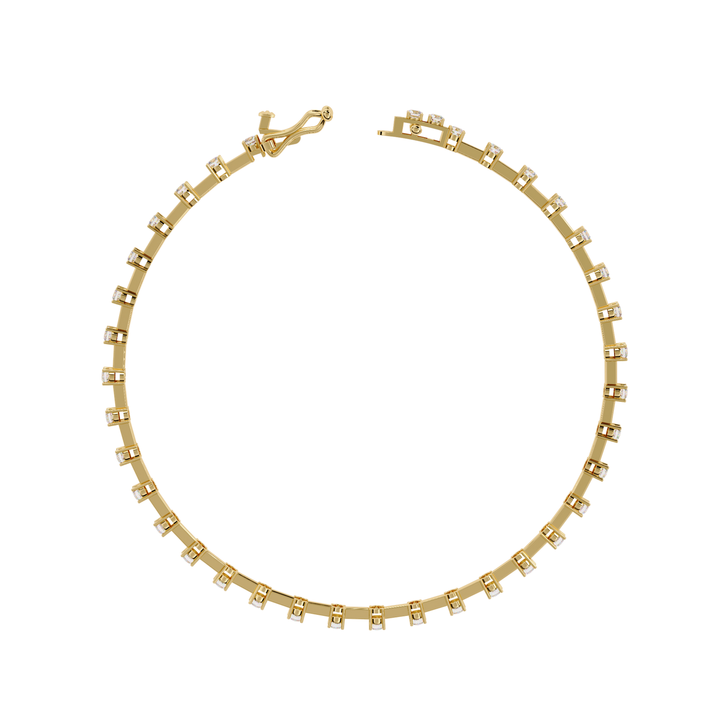 Vintage Round Cut High Quality Diamond Antique Stackable Handmade Sparkling Tennis Bracelet Gift For Women's