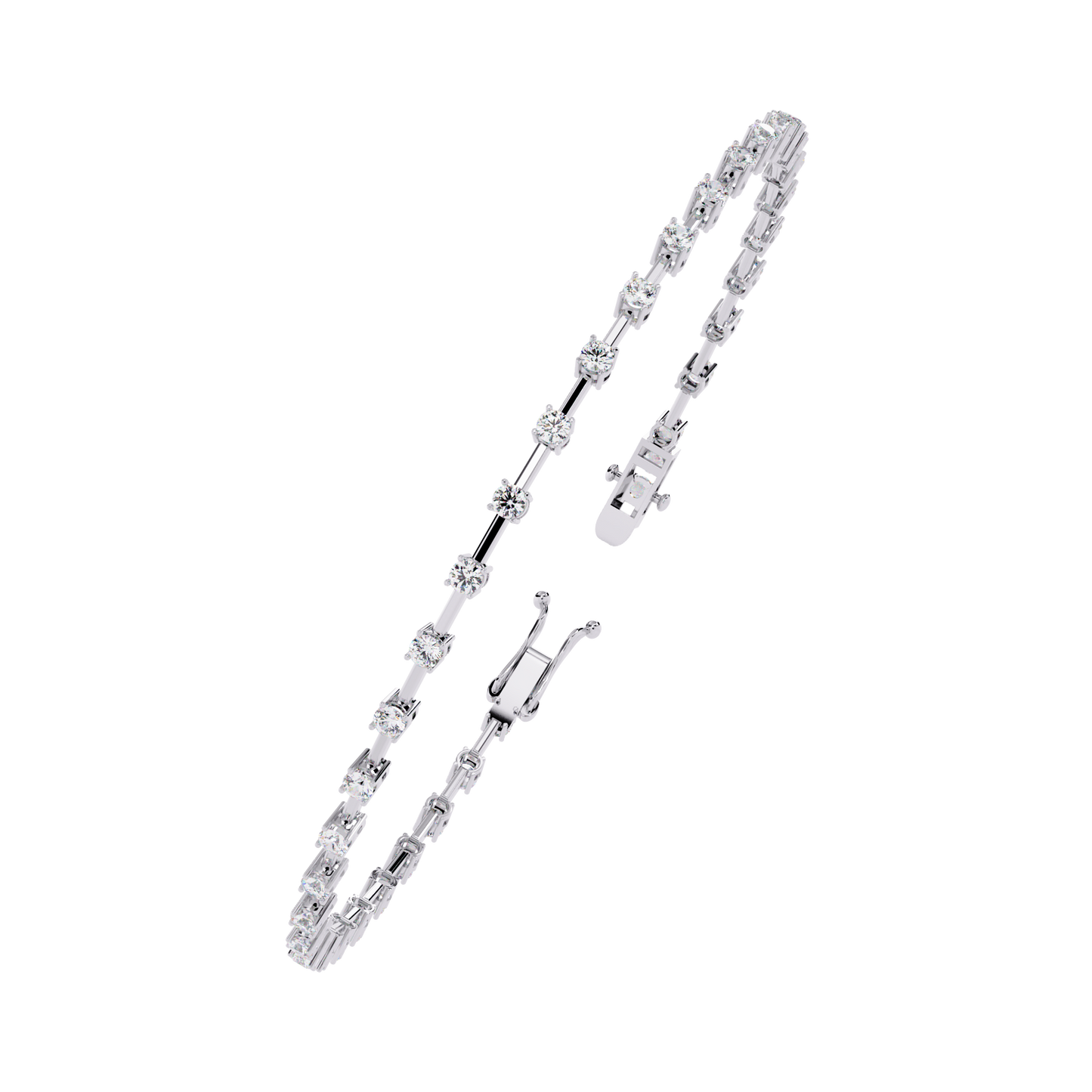 Vintage Round Cut High Quality Diamond Antique Stackable Handmade Sparkling Tennis Bracelet Gift For Women's