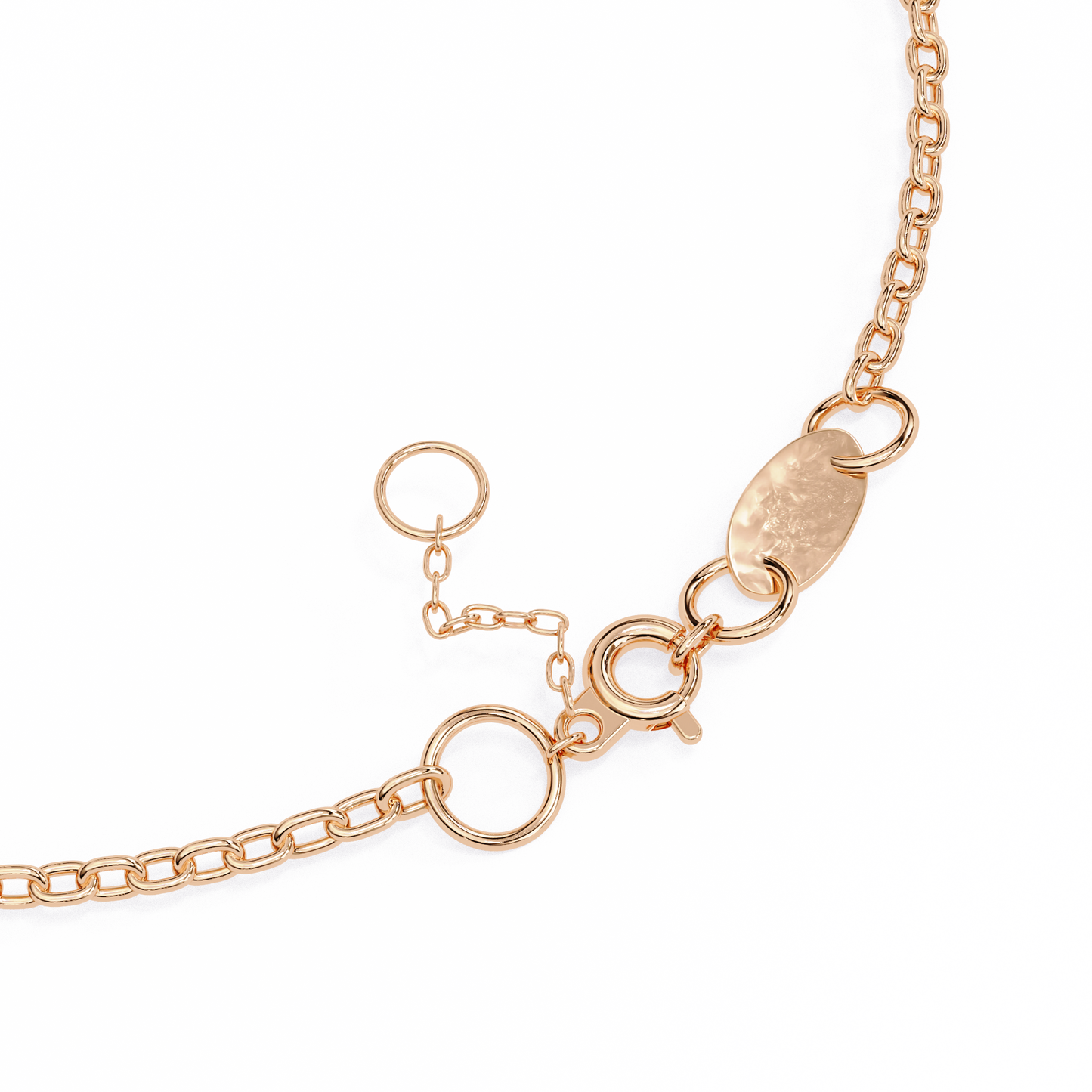 Round Cut White Colorless Diamond Unique Dainty Bezel Set Statement Daily Wear Charm Bracelets