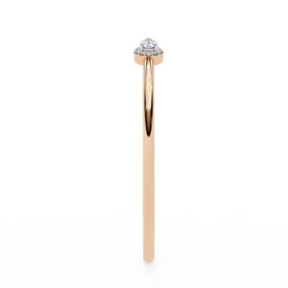 1.17Ct Pear And Round Cut High Quality Diamond Dainty Halo Style Open Party Wear Bangle For Her