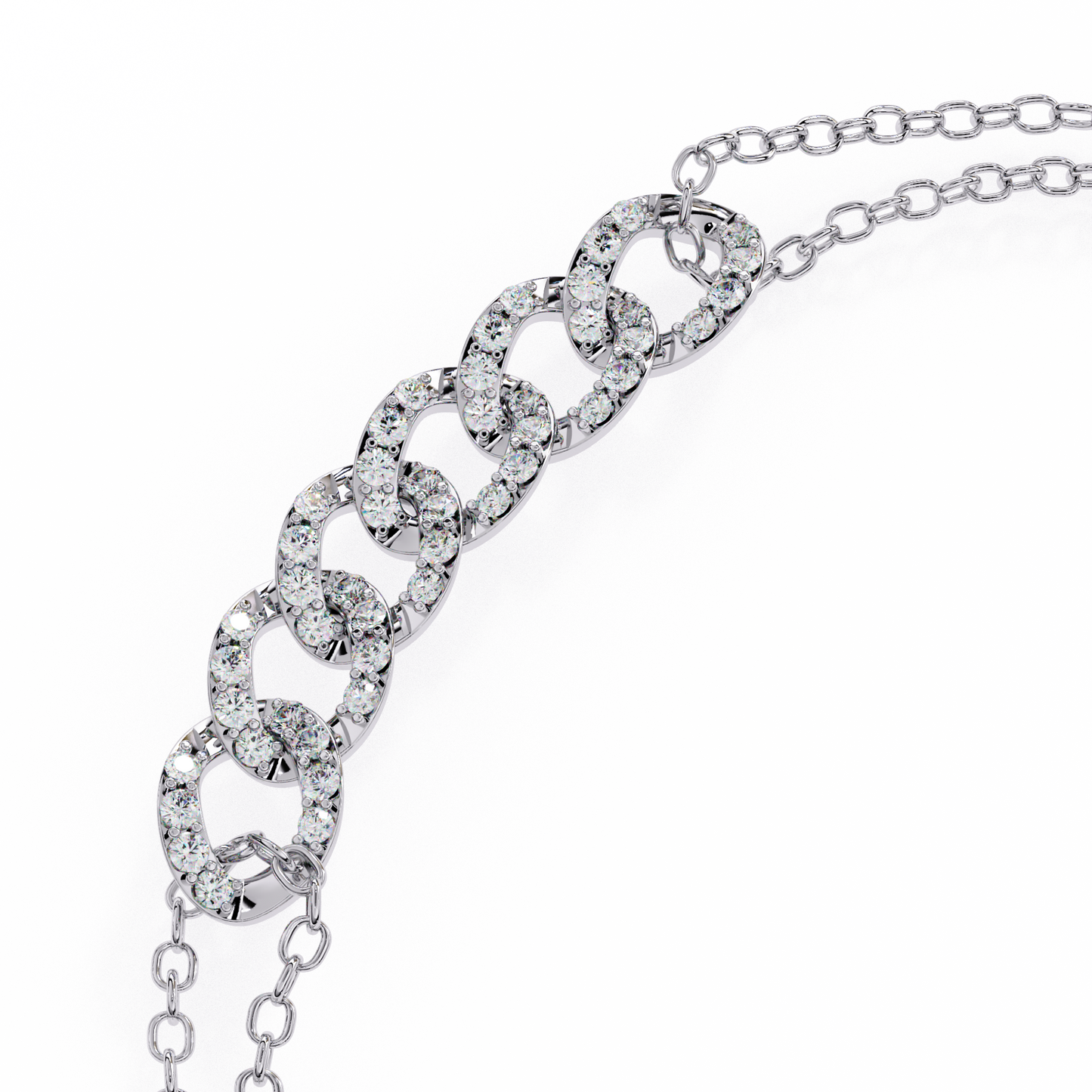 Vintage Round Cut Lab Grown Diamond Delicate Cluster Unique Charm Party Wear Bracelet For Gift