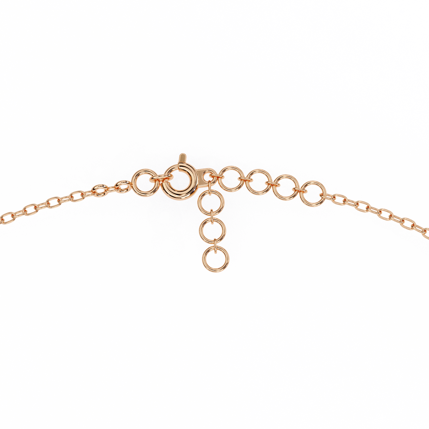Round Cut Top Grade Diamond Circle Shape Prong Set Handmade Sparkling Dainty Charm Bracelet