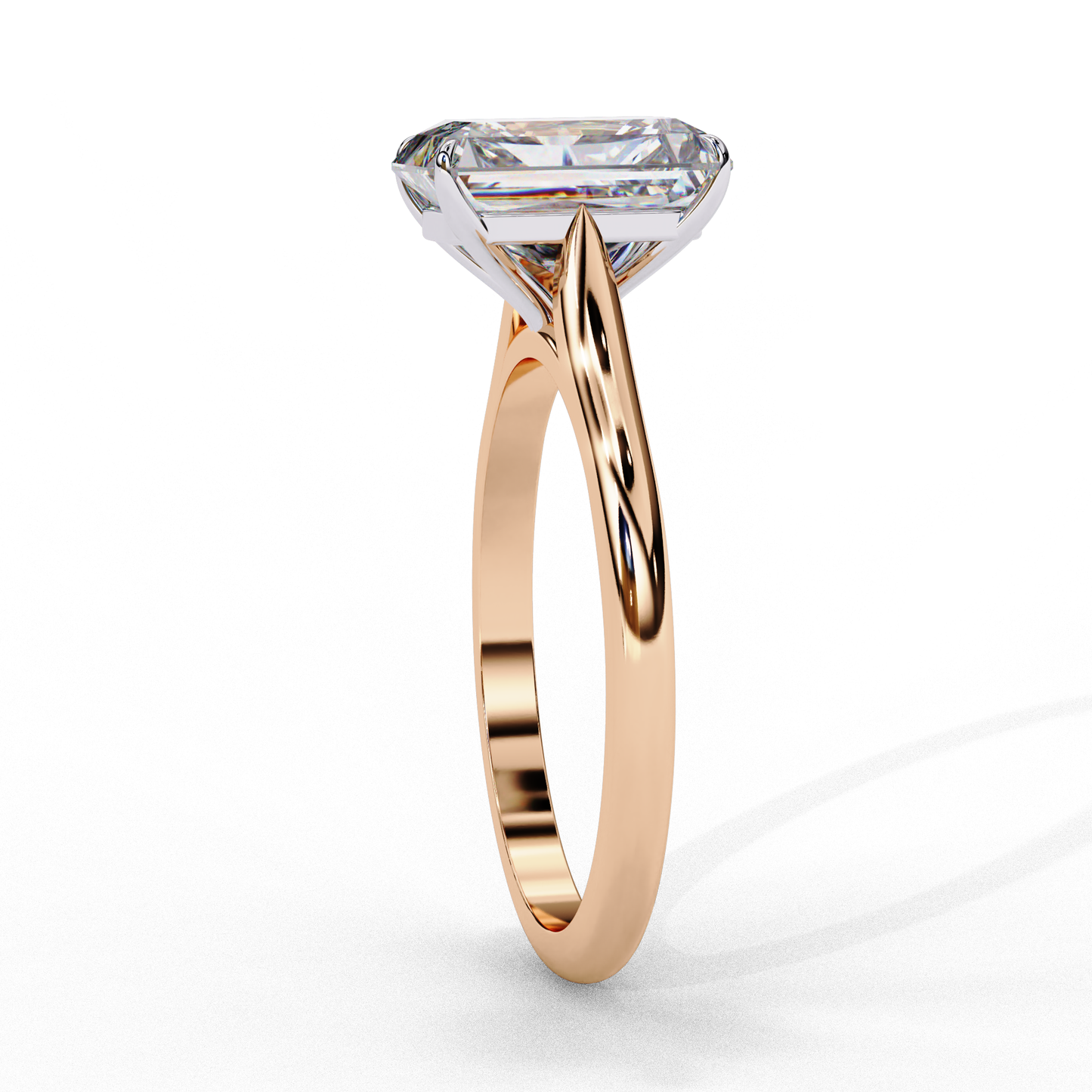Emerald Cut 2.56 Ct Lab Grown Diamonds 18k Best Metal Choice In This Diamond Classic Look Ring For Her