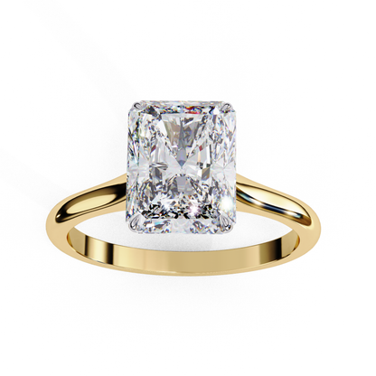 Radiant Cut Solitaire Diamond Ring for Women