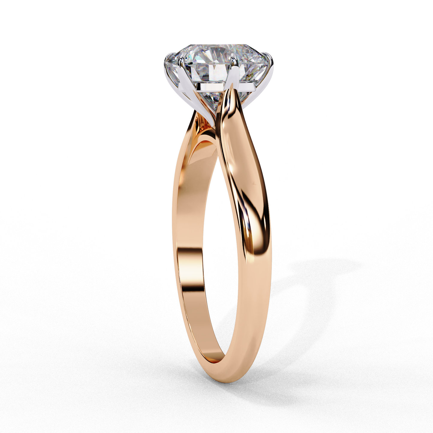 Round Cut 1.92 Ct Lab Grown Diamond 10k Solid White Gold Solitaire Daily Wear Ring very elegant look