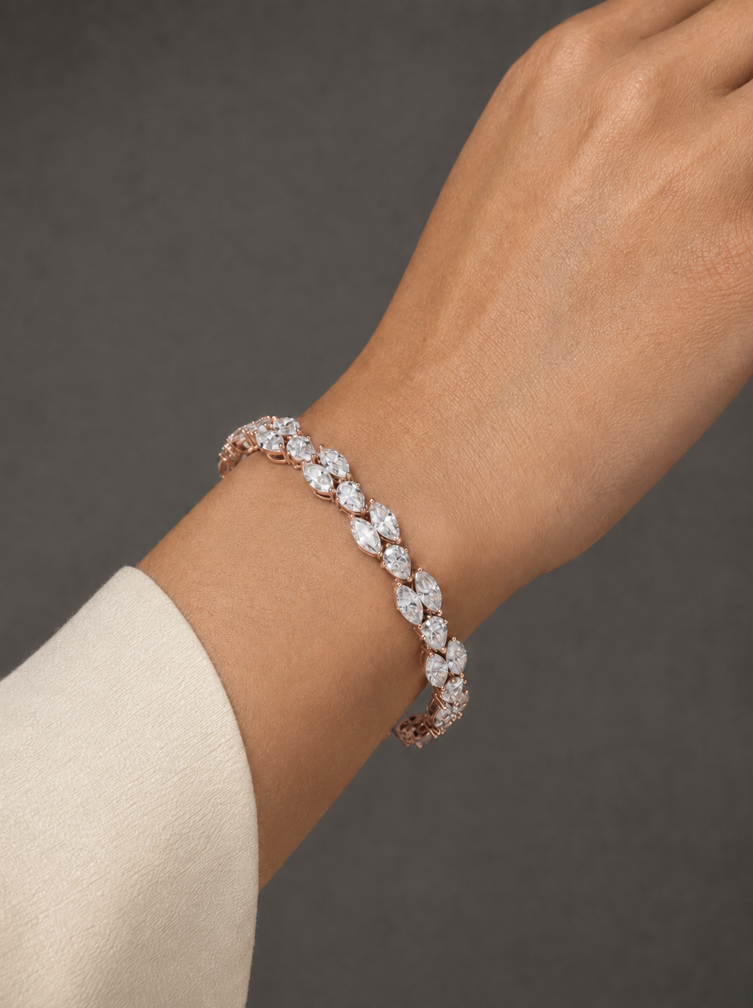 11.52 CT Marquise Shape Lab Grown Diamond Tennis Bracelet