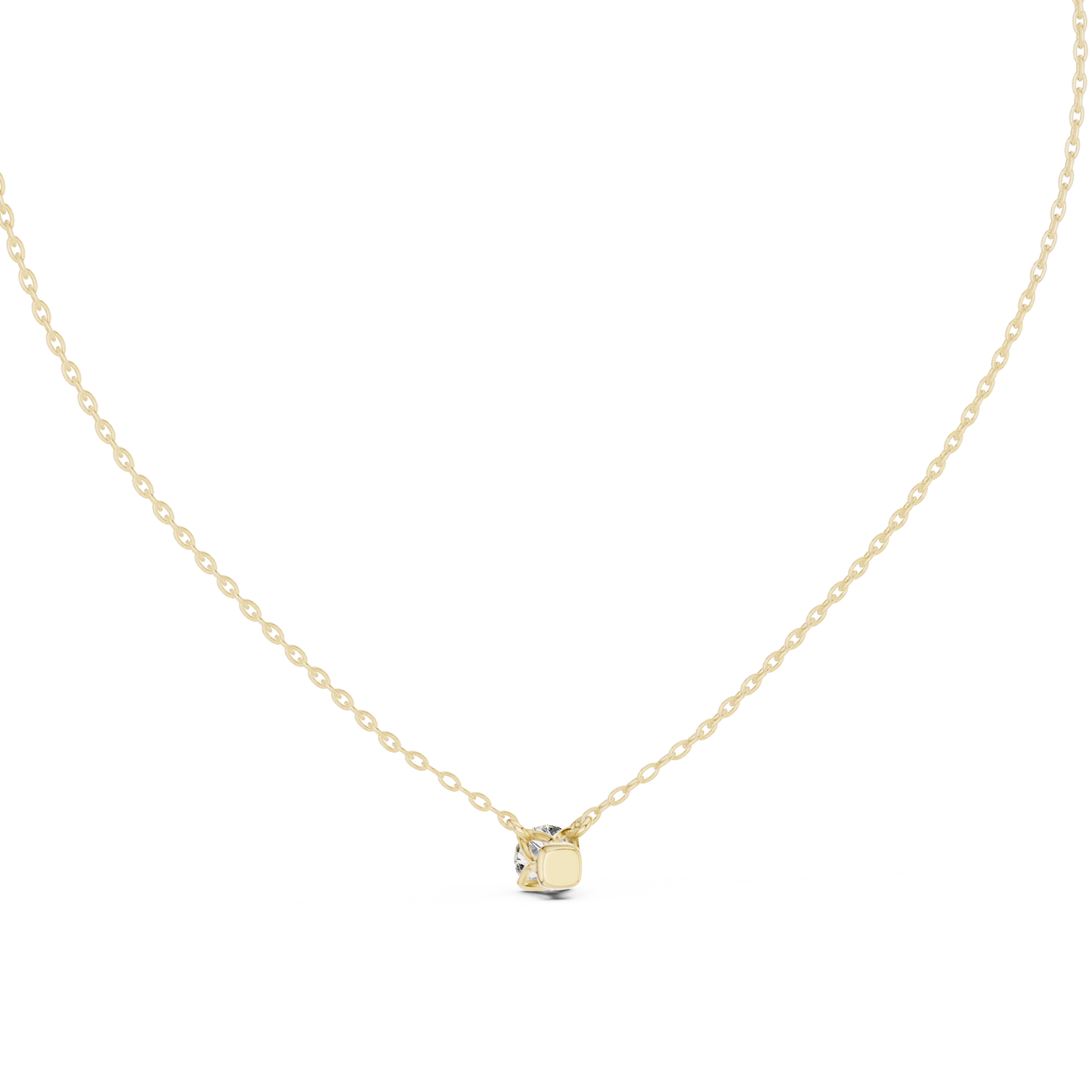 Classic 0.50 CT Round Cut labgrown Diamond Solitaire Pendant Minimalist Jewelry Collection