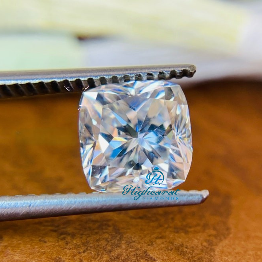 Cushion Shape Modified Antique Diamond Vintage Lab Grown Sparkling Loose Diamond - HIGHCARAT DIAMONDS