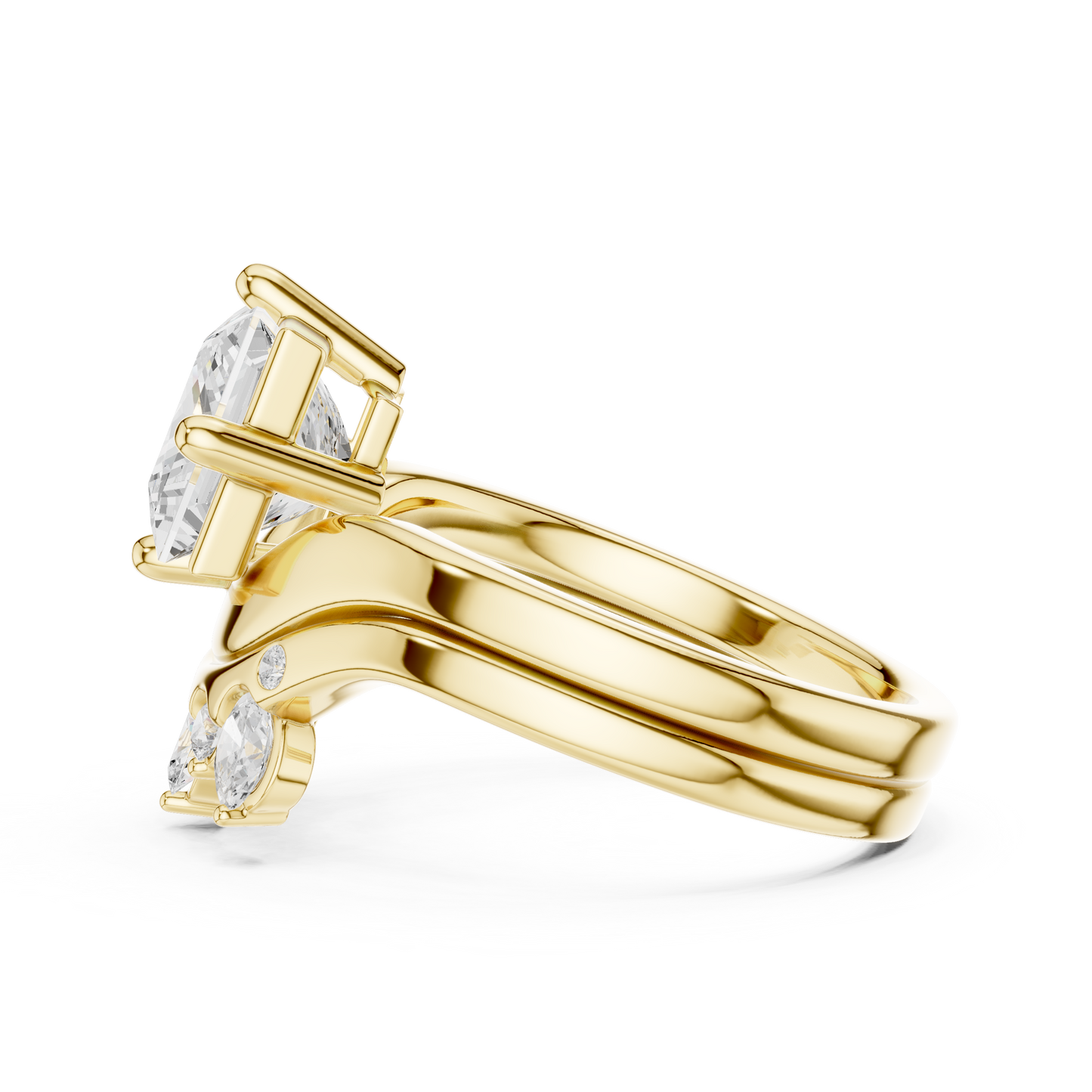 8 Stone Princess, Oval & Round Diamond Unique Style Vintage Stunning New Diamond Ring For Bridal