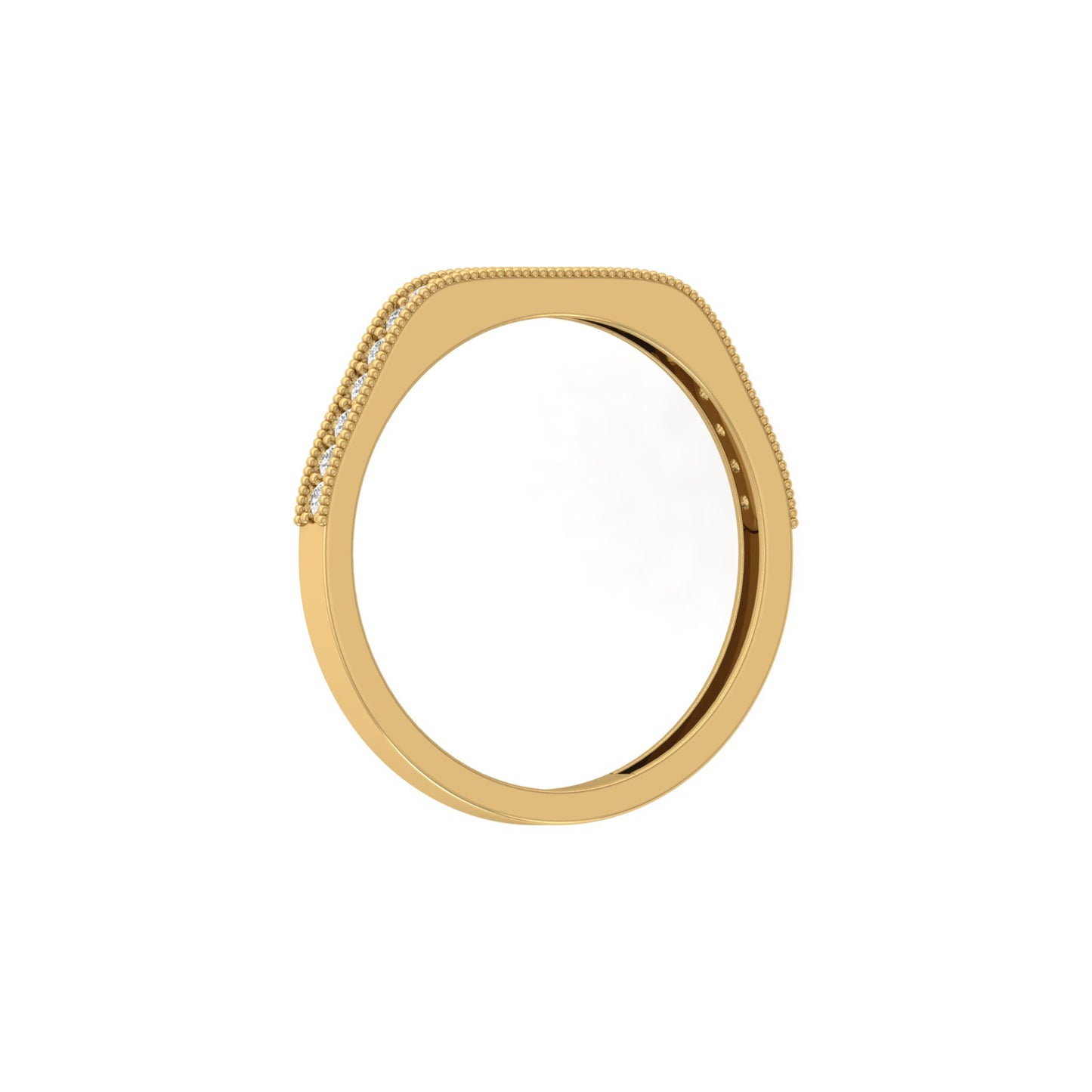 Dainty 0.16 CT Round Cut Colorless Engagement Band Ring Everyday Chic - HIGHCARAT DIAMONDS