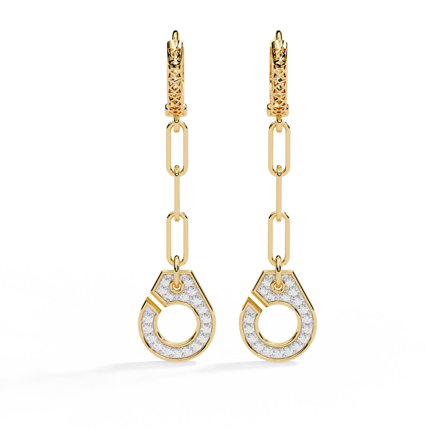 Round Cut Diamond Antique Handcrafted Stacking Perfect Cluster Minimalist Party Wear Aura Earring For Her