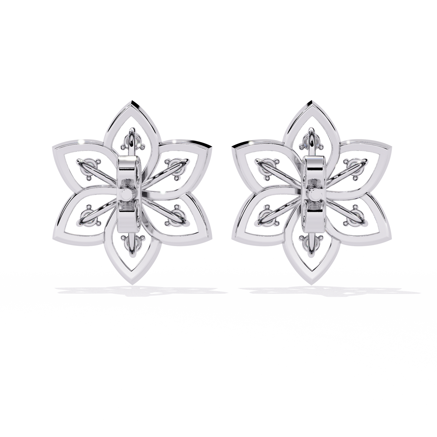 Vintage Round Cut Top Grade Diamond Unique Art Deco Dainty Party Wear Stud Earring For Women