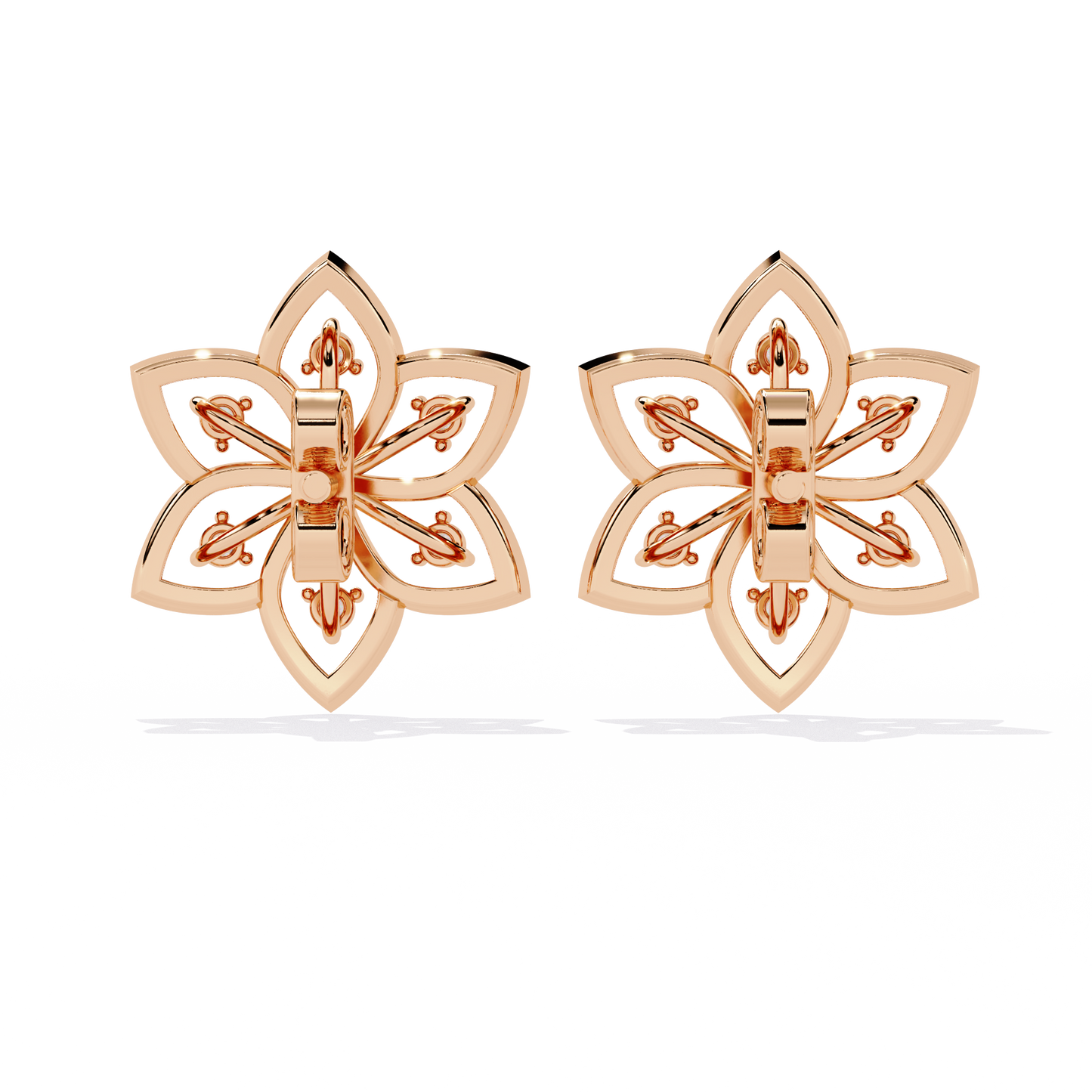 Vintage Round Cut Top Grade Diamond Unique Art Deco Dainty Party Wear Stud Earring For Women