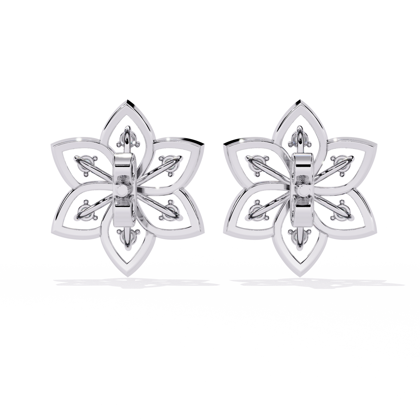 Vintage Round Cut Top Grade Diamond Unique Art Deco Dainty Party Wear Stud Earring For Women