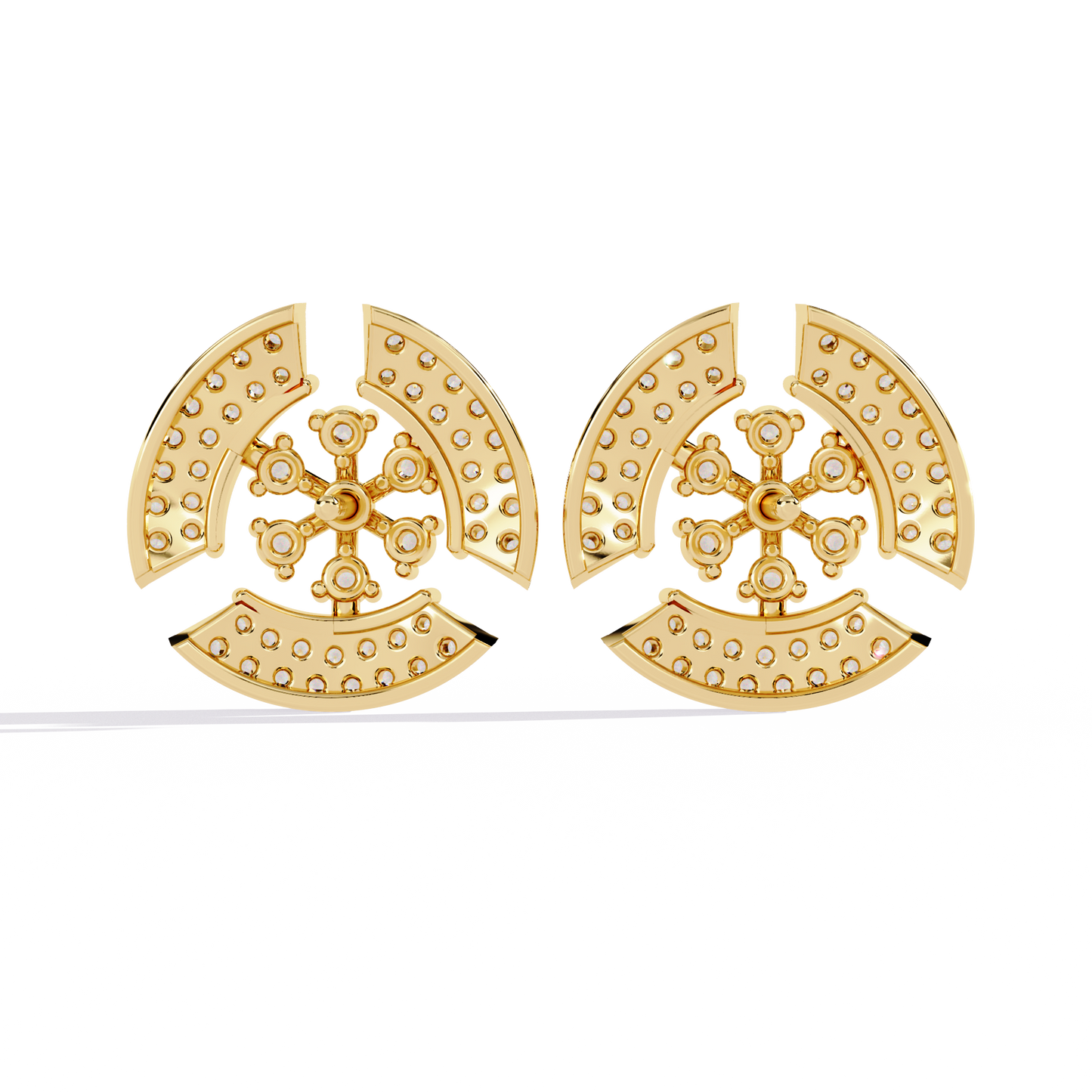 Round Cut Diamond Antique Elegant Stunning Screw Back Vintage Perfect Wedding Wear Stud Earring For Her