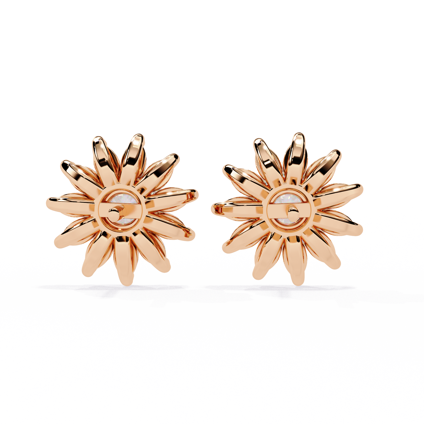 1.31Ct Marquise And Round Cut Diamond Unique Flower Shape Stunning Perfect Wedding Stud Earring For Gift