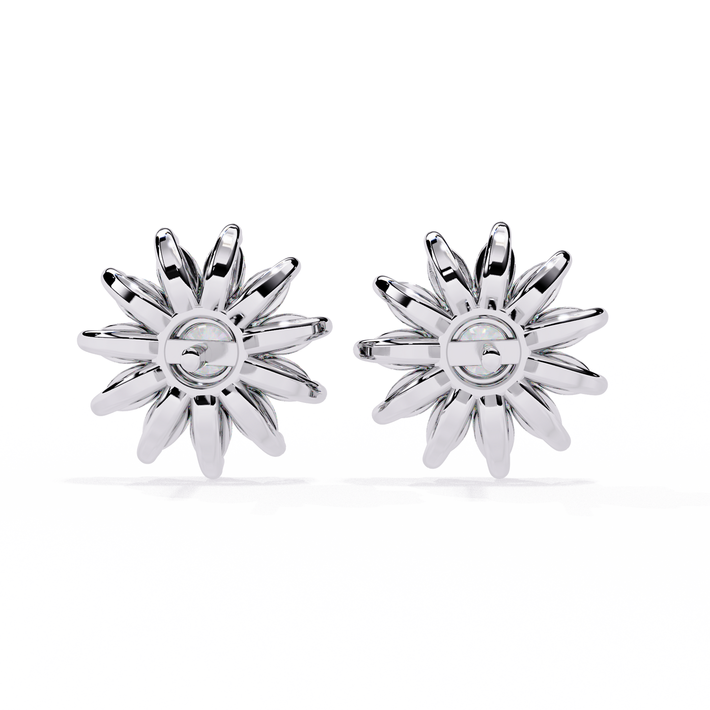 1.31Ct Marquise And Round Cut Diamond Unique Flower Shape Stunning Perfect Wedding Stud Earring For Gift