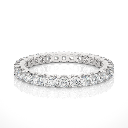 1.20 Ct Round Shaped Colorless Lab Grown & Natural Diamond Eternity Band Ring  For Wedding And Also Using Wear Using Unisex