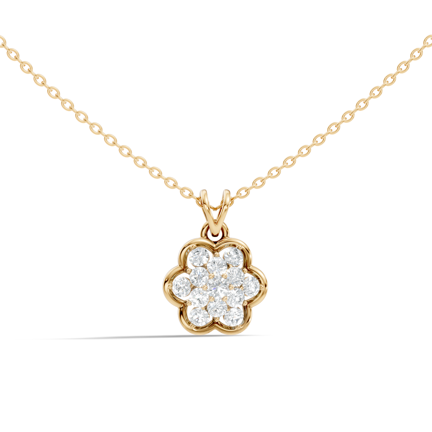 Elegant Women's Diamond Pendant 0.81 Carat Minimalist Handmade Necklace Pendant For Her