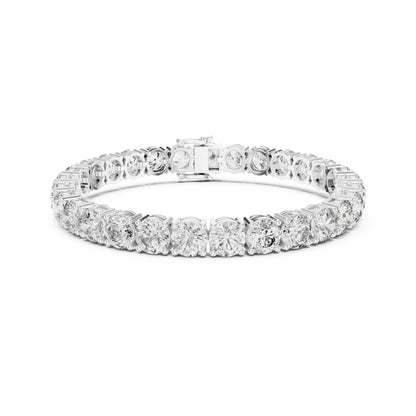 24.36Ct Round Cut Lab Grown Diamond Vintage Delicate Hand Crafted Dainty Bridesmaid Bracelet For Gift