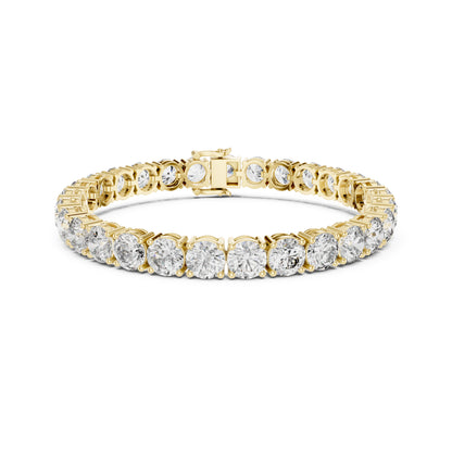 24.36Ct Round Cut Lab Grown Diamond Vintage Delicate Hand Crafted Dainty Bridesmaid Bracelet For Gift