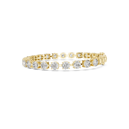 10.50Ct Round Cut High Quality Lab Grown Diamond Unique Delicate Sparkling Vintage Tennis Bracelet